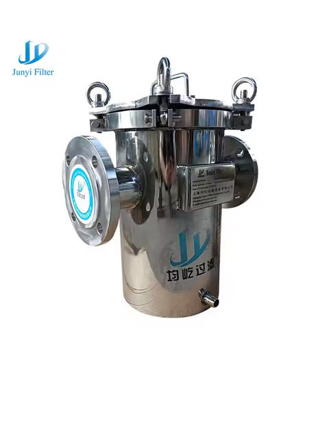 Simple Structure Basket Strainer Anticorrosion Industrial Micron Mesh SS Basket Filter